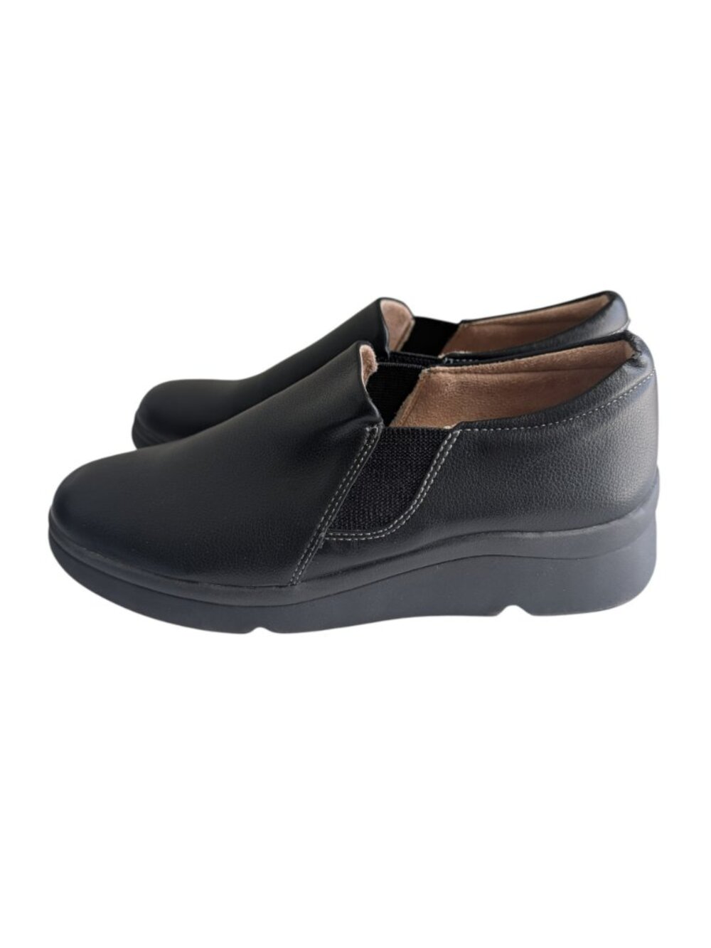 SOUL BY NATURALIZER Womens Black 1" Platform Lyrie Wedge Sneakers Shoes 7.5M